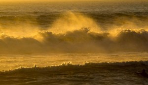 93. Heavy seas at dusk, Imperial Beach, CA-L